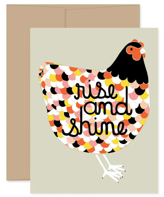 Gingiber - GIN Rise and Shine Chicken Card