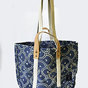 IMMODEST COTTON x Fleabags Immodest Cotton - Small East West Tote, Indigo Katha Quilt
