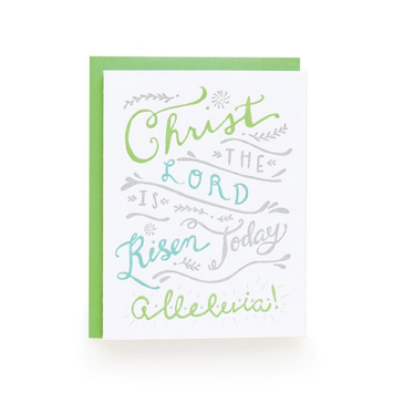 Wild Ink Press - WI Alleluia Easter Letterpress Card