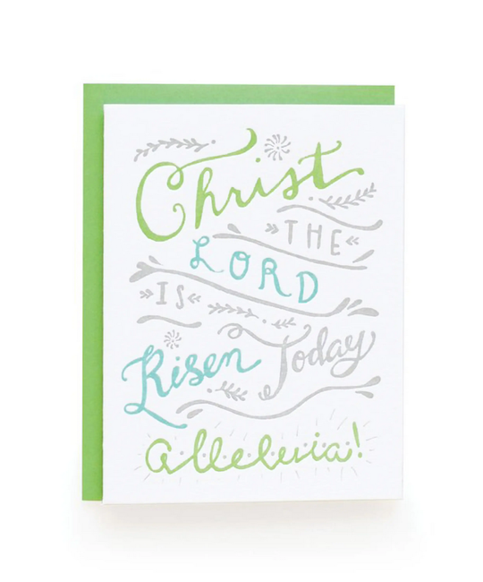 Wild Ink Press - WI Alleluia Easter Letterpress Card