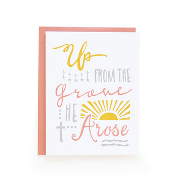 Wild Ink Press - WI He Arose Easter Letterpress Card