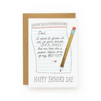 Wild Ink Press - WI Dad Jokes Father's Day Card