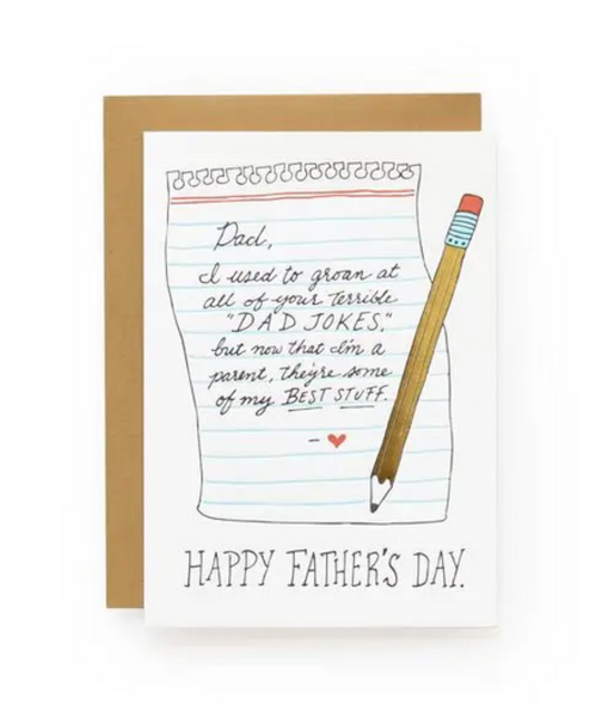 Wild Ink Press - WI Dad Jokes Father's Day Card