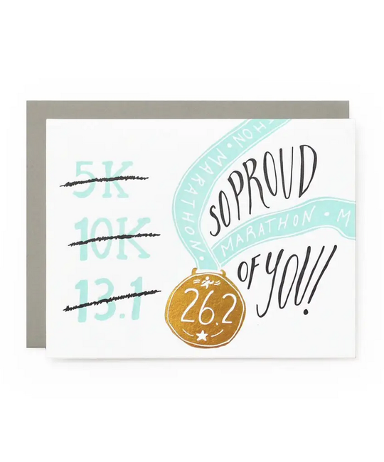 Wild Ink Press - WI So Proud of You (26.2 Marathon) Congrats Card