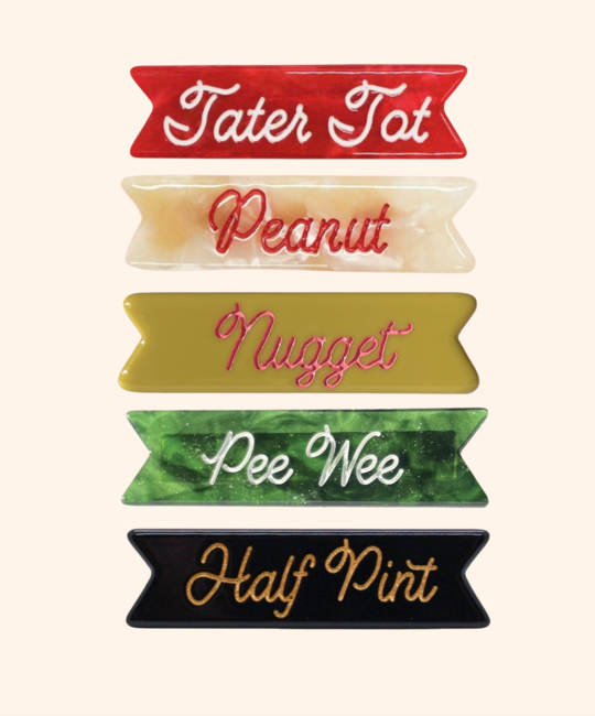 Eugenia Kids - EUK Pet Name Hair Clips, Set of 5