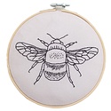 Cotton Clara Cotton Clara - Oatmeal Bee Hoop Embroidery Kit