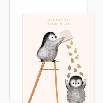 Dear Hancock - DH Dear Hancock - Best Birthday Fishes Birthday Card