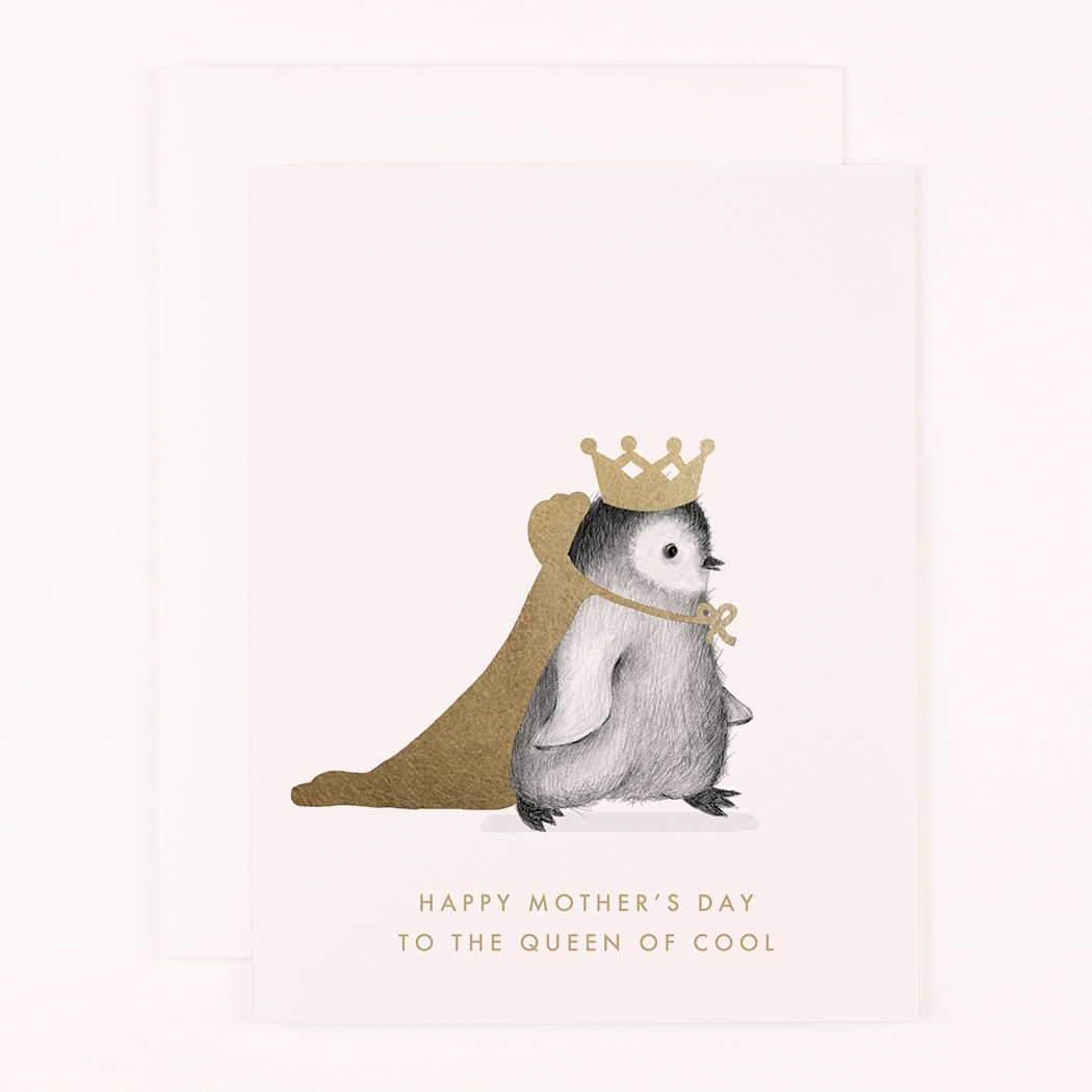 Dear Hancock - DH Dear Hancock - Queen of Cool Penguin Mother's Day Card