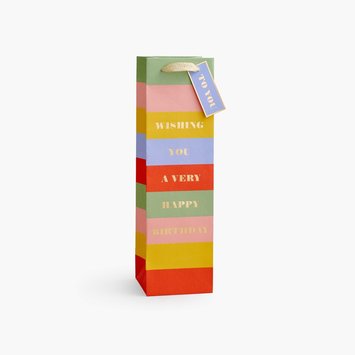 Rifle Paper Co - RP Rifle Paper Co. - Birthday Wishes Wine Gift Bag