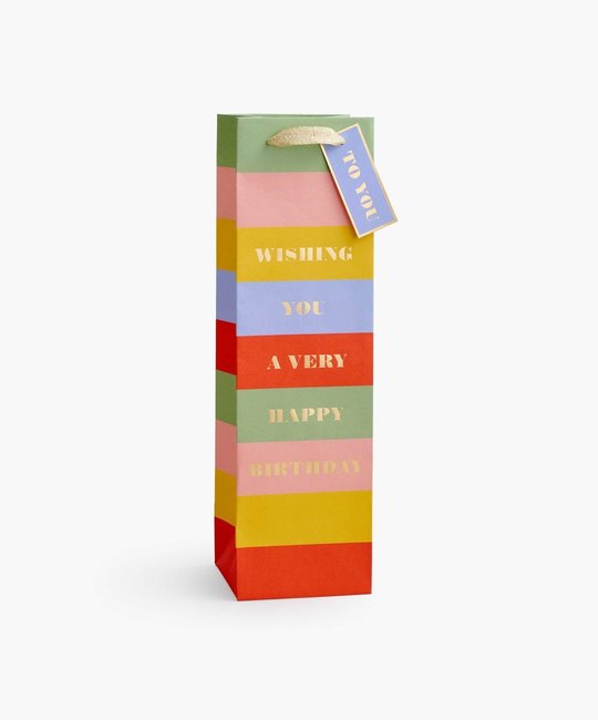 Rifle Paper Co - RP Rifle Paper Co. - Birthday Wishes Wine Gift Bag