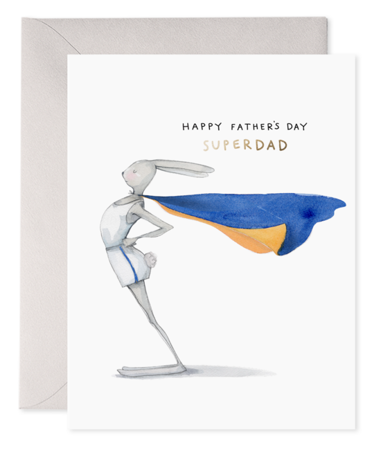 E. Frances Paper Studio - EF E. Frances - Superdad Bunny Father's Day Card