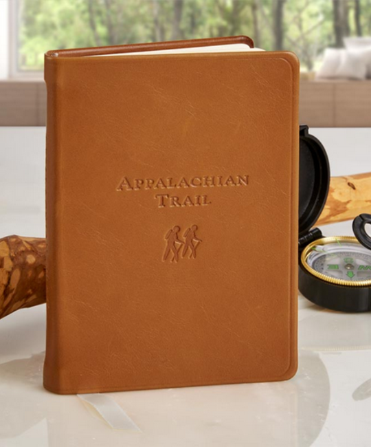 Graphic Image - GRI Appalachian Trail Travel Journal Leather Notebook, Tan