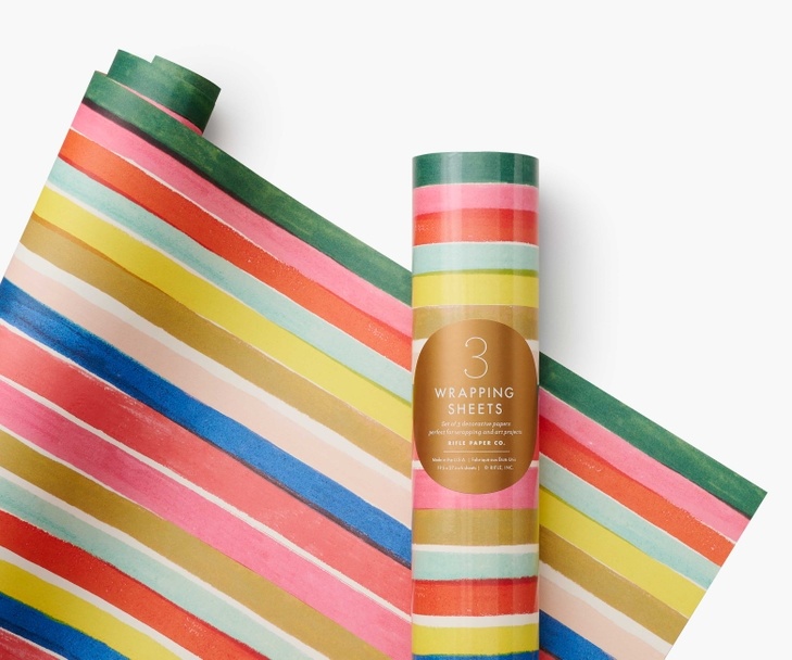 Rifle Paper Co. - Canopy Neon Wrap Roll, 3 Sheets, (19.5 x 27) - Gus and  Ruby Letterpress