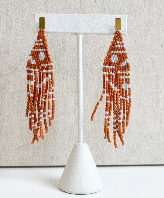 Bluma Project - BLP Bluma Project - Batik Beaded Earring Cedar