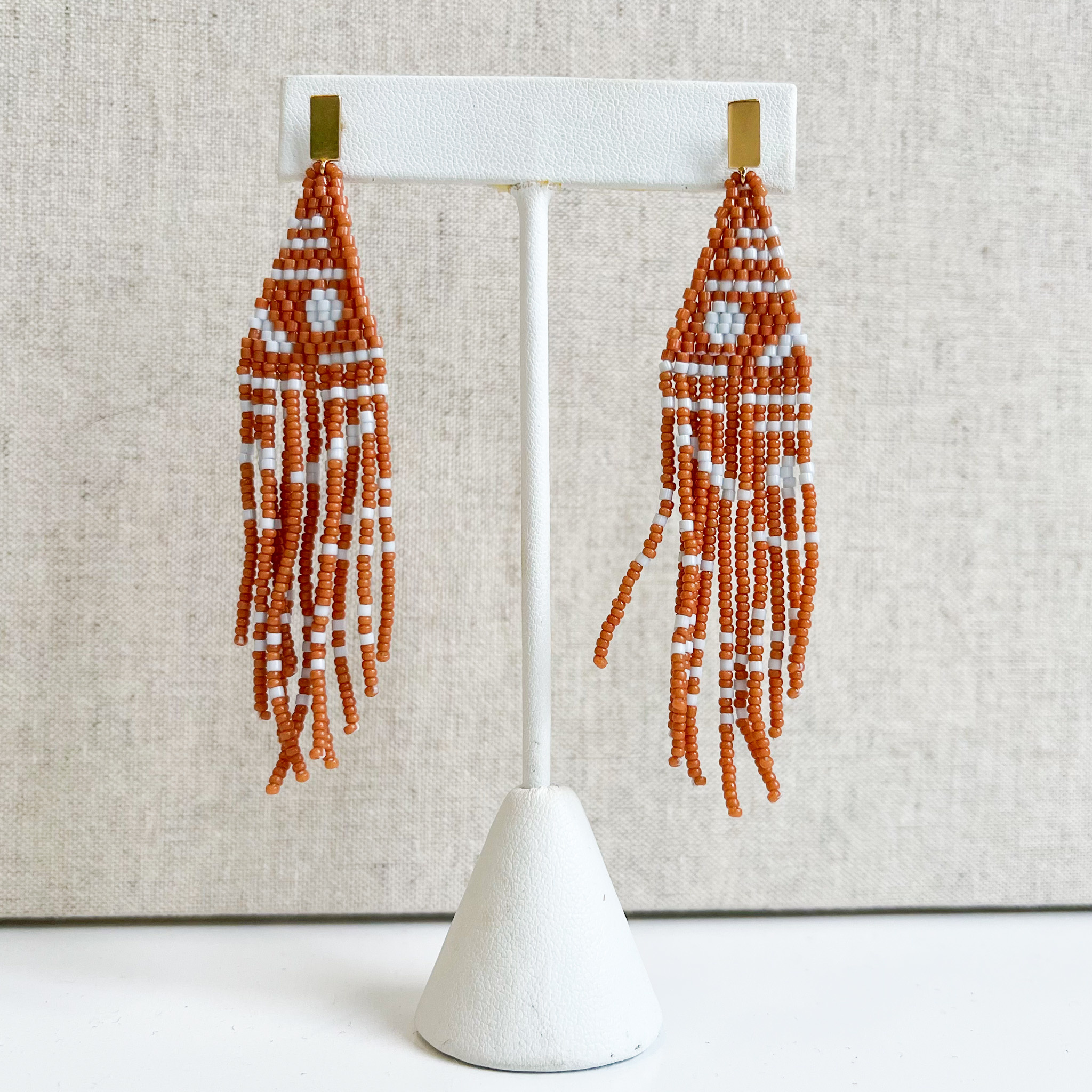 Bluma Project - BLP Bluma Project - Batik Beaded Earring Cedar