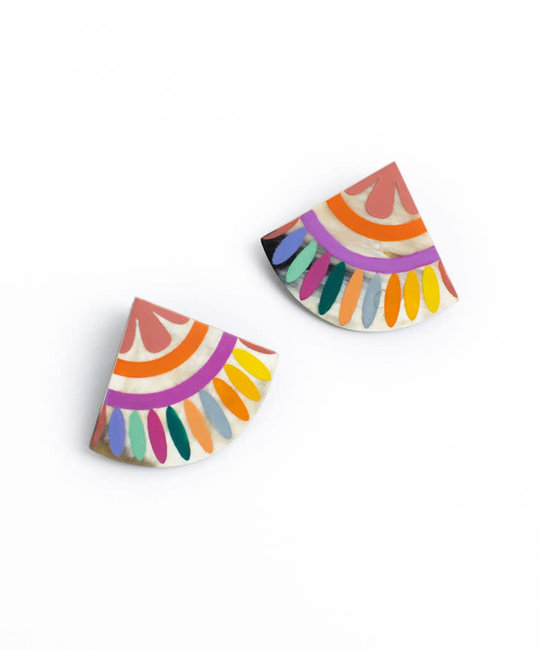 Sunshine Tienda - ST Sunshine Tienda - Rainbow Tile Earrings
