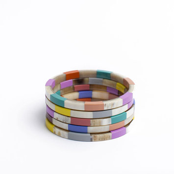 Sunshine Tienda - ST Sunshine Tienda - Colorful Tile Bangle Bracelet Set