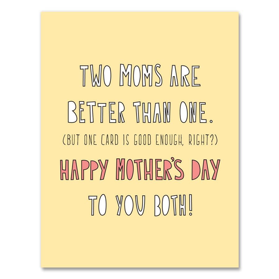 Near Modern Disaster - NMD Two Moms One Card Mother's Day Card