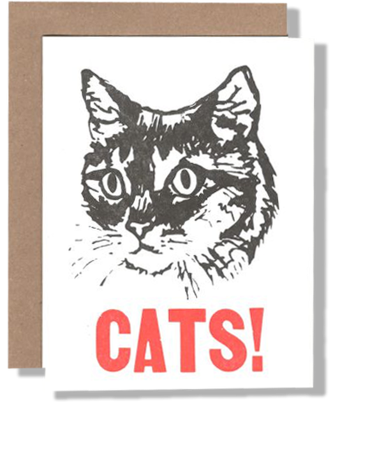 Power and Light Letterpress - PLL Cats! Greeting Card