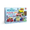 Eeboo - EE Eeboo- Trucks and a Bus Little Shaped Memory Matching Game