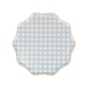 Meri Meri - MEM Assorted Gingham Side Plates, set of 12