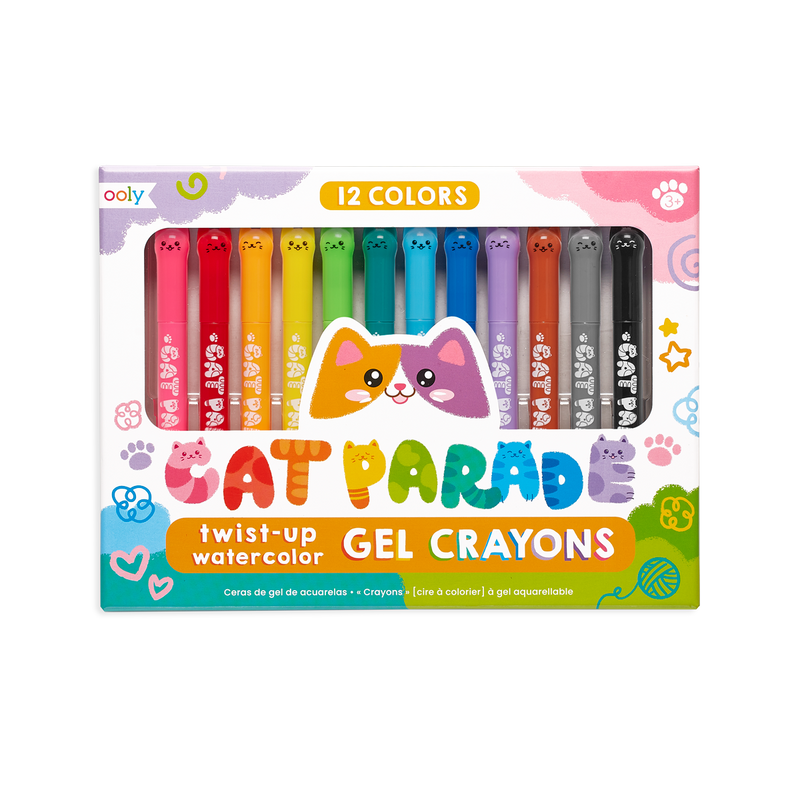 OOLY - OO OO OS - Cat Parade Gel Crayons, Set of 12