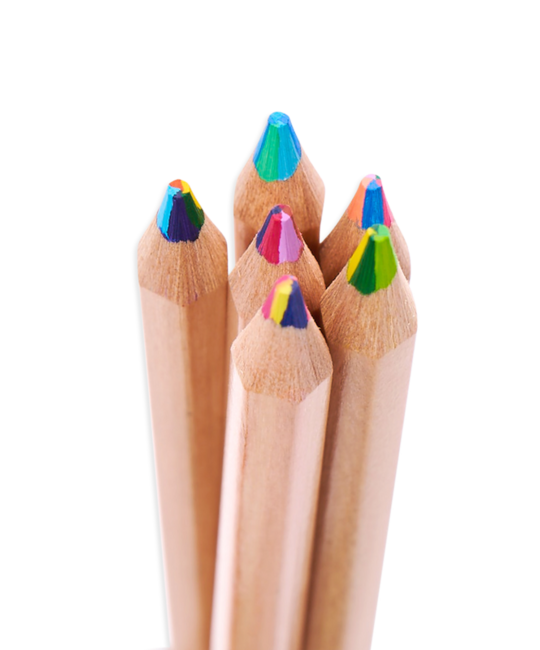 OOLY - OO Kaleidoscope Multi-Colored Pencil Set of 6