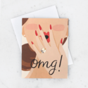 Idlewild Co - ID OMG Princess Cut Engagement Card