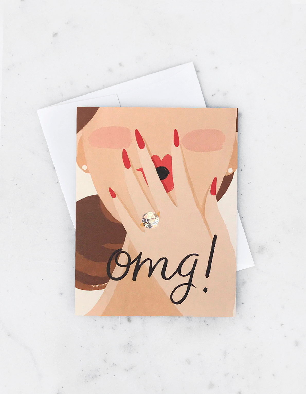 Idlewild Co - ID OMG Princess Cut Engagement Card