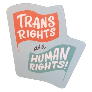 Ladyfingers Letterpress - LF Ladyfingers Letterpress - Trans Rights Sticker