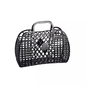 Sun Jellies Sun Jellies - Small Retro Basket Jelly Bag, Black