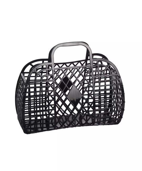 Sun Jellies Sun Jellies - Small Retro Basket Jelly Bag, Black