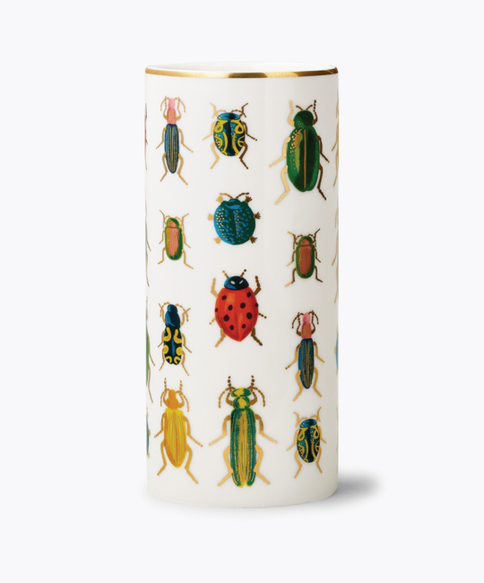 Rifle Paper Co - RP Rifle Paper Co. - Beetles & Bugs Cylinder Vase