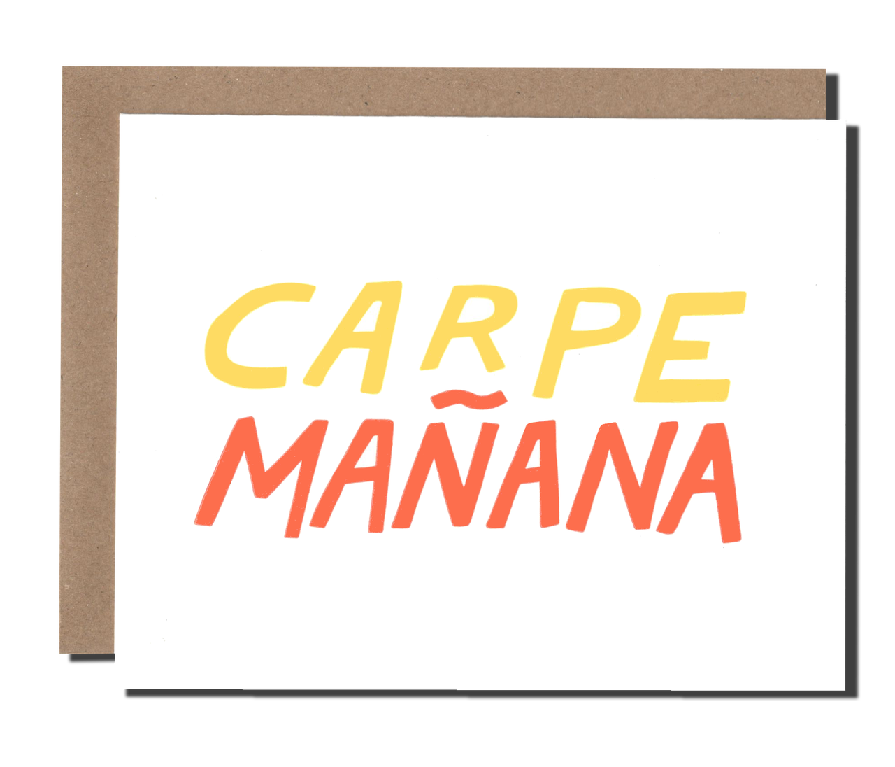 Power and Light Letterpress - PLL Carpe Manana Card