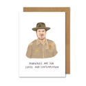 Middle Mouse - MIM Jim Hopper Stranger Things Morning Card