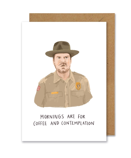 Middle Mouse - MIM Jim Hopper Stranger Things Morning Card