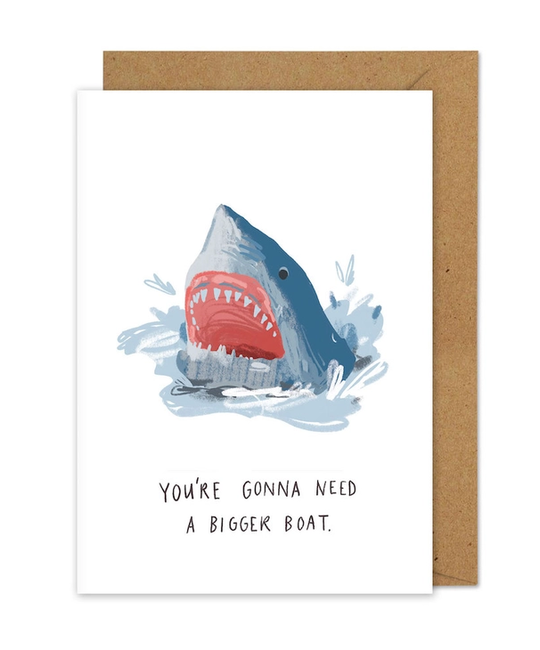 Middle Mouse - MIM Bigger Boat Jaws Card