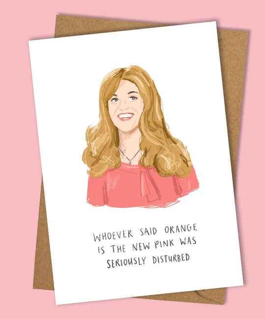 Middle Mouse - MIM Orange New Pink Elle Woods Card