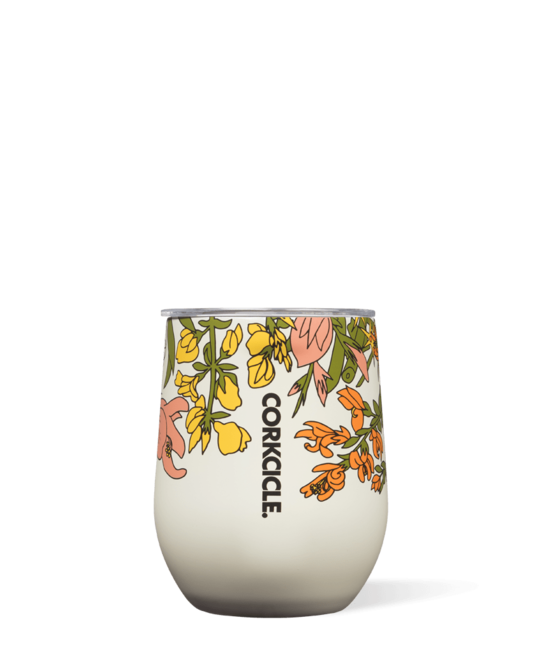 Corkcicle - CO Corkcicle - Wildflower Cream Stemless 12oz