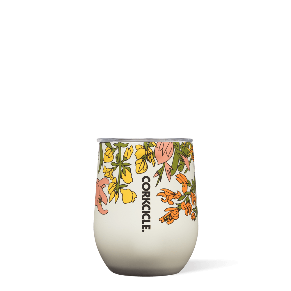 Corkcicle - CO Corkcicle - Wildflower Cream Stemless 12oz