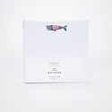 E. Frances Paper Studio - EF E. Frances - Stripey Whale Notepad 6 x 6 Inch