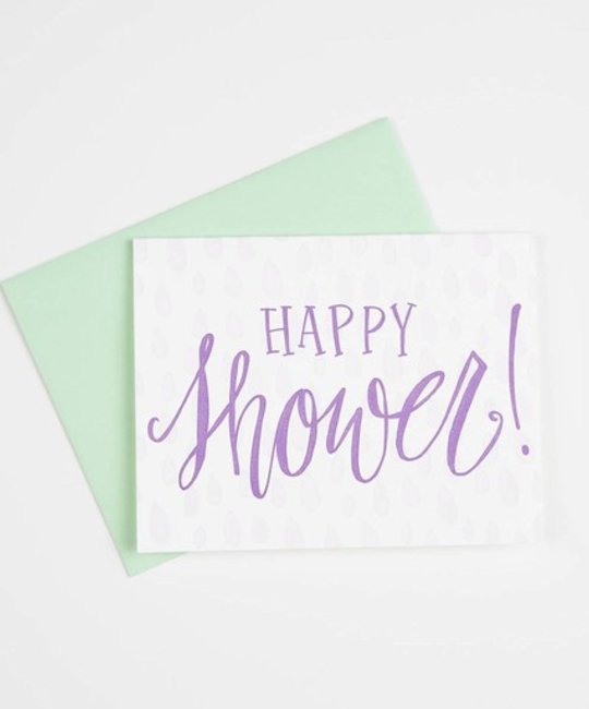Gus and Ruby Letterpress - GR Happy Shower Card