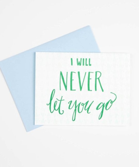 Gus and Ruby Letterpress - GR GRGCLO0004 - Never Let You Go