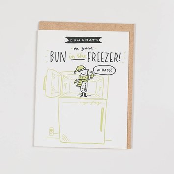 Ladyfingers Letterpress - LF LFGCBA0009 - Hi Dads  -  Bun in the Freezer