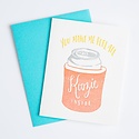 Ladyfingers Letterpress - LF Feel All Koozie Inside Love Card