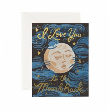 Rifle Paper Co - RP Rifle Paper Co. - Love You to the Moon and Back Greeting Card
