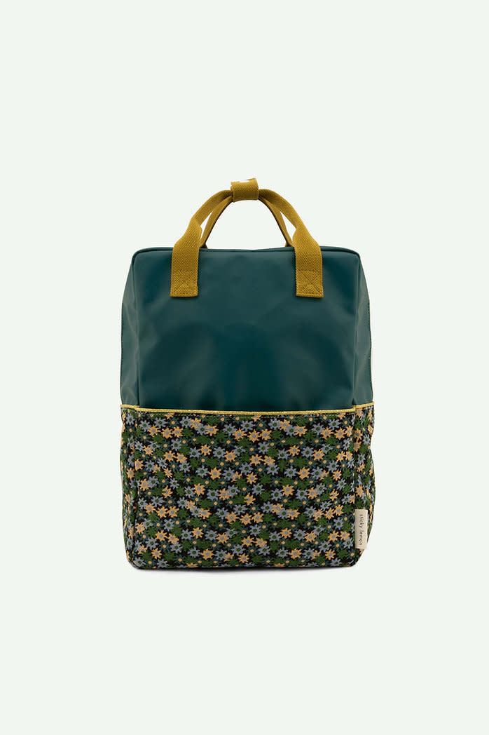 Sticky Lemon - STL Sticky Lemon - Large Golden Backpack, Edison Teal + Flower Field Green