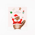Dear Hancock - DH Merry Chipmas! Chipmunk Christmas Card