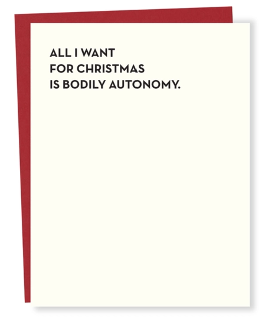 Sapling Press - SAP Bodily Autonomy Card Christmas Card