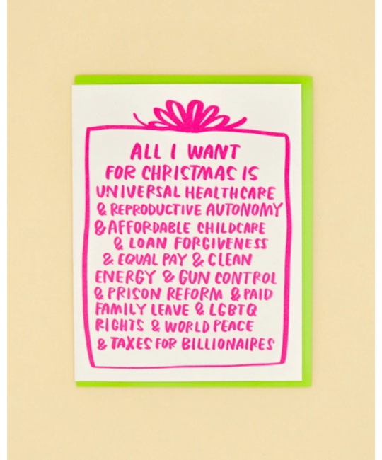 and Here We Are - AHW Woke Christmas Card
